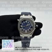 APS공장 오데마피게 로얄오크오프쇼어 다이버 15720 스틸 블루다이얼 러버스트랩 Royal Oak Offshore Diver 15720 APSF 1:1 Best Edition Blue Dial on Blue Rubber Strap SA4308
