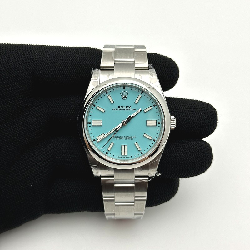 VS공장 롤렉스 오이스터퍼페츄얼 41 티파니블루다이얼 브레이슬릿 Oyster Perpetual 124300 41mm VSF 1:1 Best Edition 904L Steel Tiffany Blue Dial VS3235