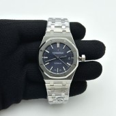 APS공장 오데마피게 로얄오크 15450 블루다이얼 브레이슬릿 Royal Oak 37mm 15450 SS APSF 1:1 Best Edition Blue Textured Dial on SS Bracelet SA3120 Super