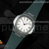 AMG공장 파텍필립 노틸러스 5711 그린풀세라믹 화이트다이얼 그린러버스트랩 AET Nautilus 5711 Green Ceramic AMGF Best Edition White Dial on Green Rubber Strap MIYOTA 9015