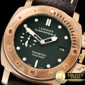 VS공장 파네라이 PAM382 브론조 그린다이얼 가죽스트랩 PAM382N Bronzo Submersible BR/LE Green VSF V2 Mod9000
