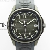 ZF공장 아쿠아넛 DLC 블랙다이얼 러버 Aquanaut Jumbo 5167A DLC ZF 1:1 Best Edition Black Dial on Black Rubber Strap 324CS