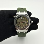 ZF공장 오데마피게 로얄오크 오프쇼어 다이버 15720 그린다이얼 러버스트랩 Royal Oak Offshore Diver 15720 ZF 1:1 Best Edition Green Dial on Green Rubber Strap A4308
