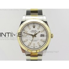 BP공장 롤렉스 데이저스트2 옐로우골드콤비 화이트다이얼 바인덱스 Rolex DateJust2 SS&YG White Dial Bar Index 신형브레스렛