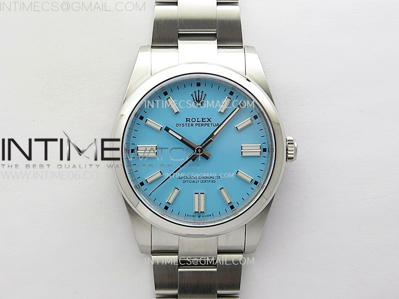 CLEAN공장 롤렉스 오이스터퍼페츄얼 41 티파니블루다이얼 브레이슬릿 클린공장 Oyster Perpetual 124300 41mm 904L Clean 1:1 Best Edition Tiffany Blue Dial On SS Bracelet VR3235