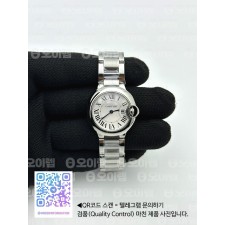 국내배송!! AF공장 까르띠에 발롱블루 28mm 화이트다이얼 브레이슬릿 (고유번호 AF2)