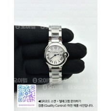 국내배송!! AF공장 까르띠에 발롱블루 28mm 화이트다이얼 브레이슬릿 (고유번호 AF2)