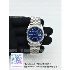 국내배송!! VS공장 롤렉스 데이저스트 36 블루다이얼 플루티드베젤 쥬빌레브레이슬릿 (고유번호 os37)