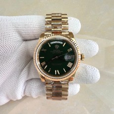 국내배송!! GM공장 롤렉스 데이데이트 40 옐로우골드금통 그린다이얼 로만인덱스 프레지던트브레이슬릿 (고유번호 GM27)