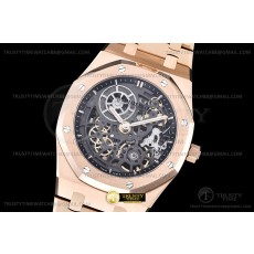 ZF공장 오데마피게 로얄오크 16204 로즈골드금통 엑스트라씬 오픈워크 스켈레톤다이얼 브레이슬릿 Royal Oak Jumbo Extra Thin 16204 RG/RG Skele Z A7124