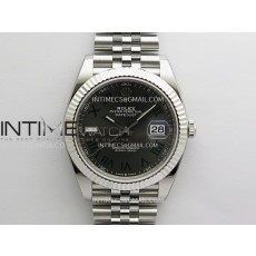 [26.01 UP] CLEAN공장 롤렉스 데이저스트 41 스틸 윔블던 슬레이트로만 그레이다이얼 쥬빌레브레이슬릿 DateJust 41mm 126334 904L SS Clean Plus 1:1 Best Edition Gray Dial Green Roman Marker On Jubilee Bracelet DD3235 클린 플러스