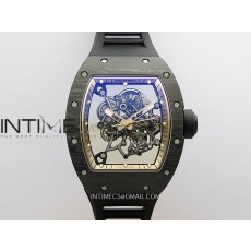 ZF공장 리차드밀 RM055 NTPT 스켈레톤다이얼 블랙러버스트랩 RM055 RG Inner Bezel Black Crown NTPT ZF 1:1 Best Edition on Black Rubber Strap RMUL2 Super Clone V2